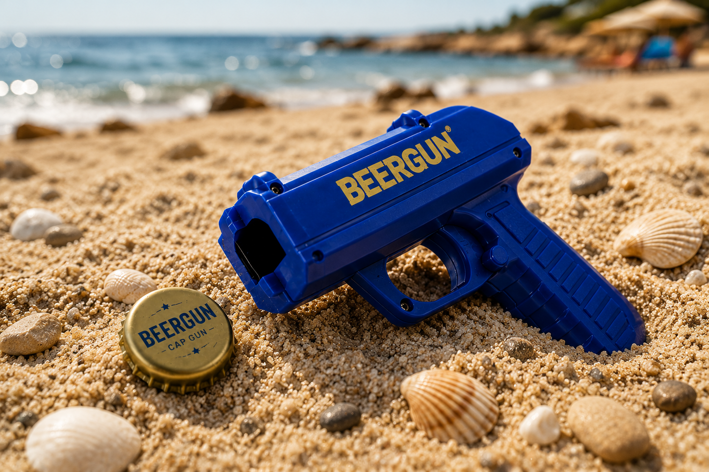 Otwieracz do Butelek Beergun – Wyrzutnia Kapsli | Gadżet Imprezowy